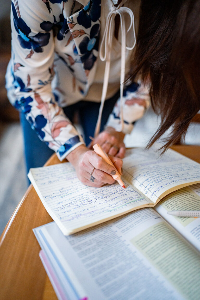 Notizen werden mit einem Textmarker markiert